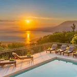 Luxury Villa Above Emblisi Beach , With Heated Pool !